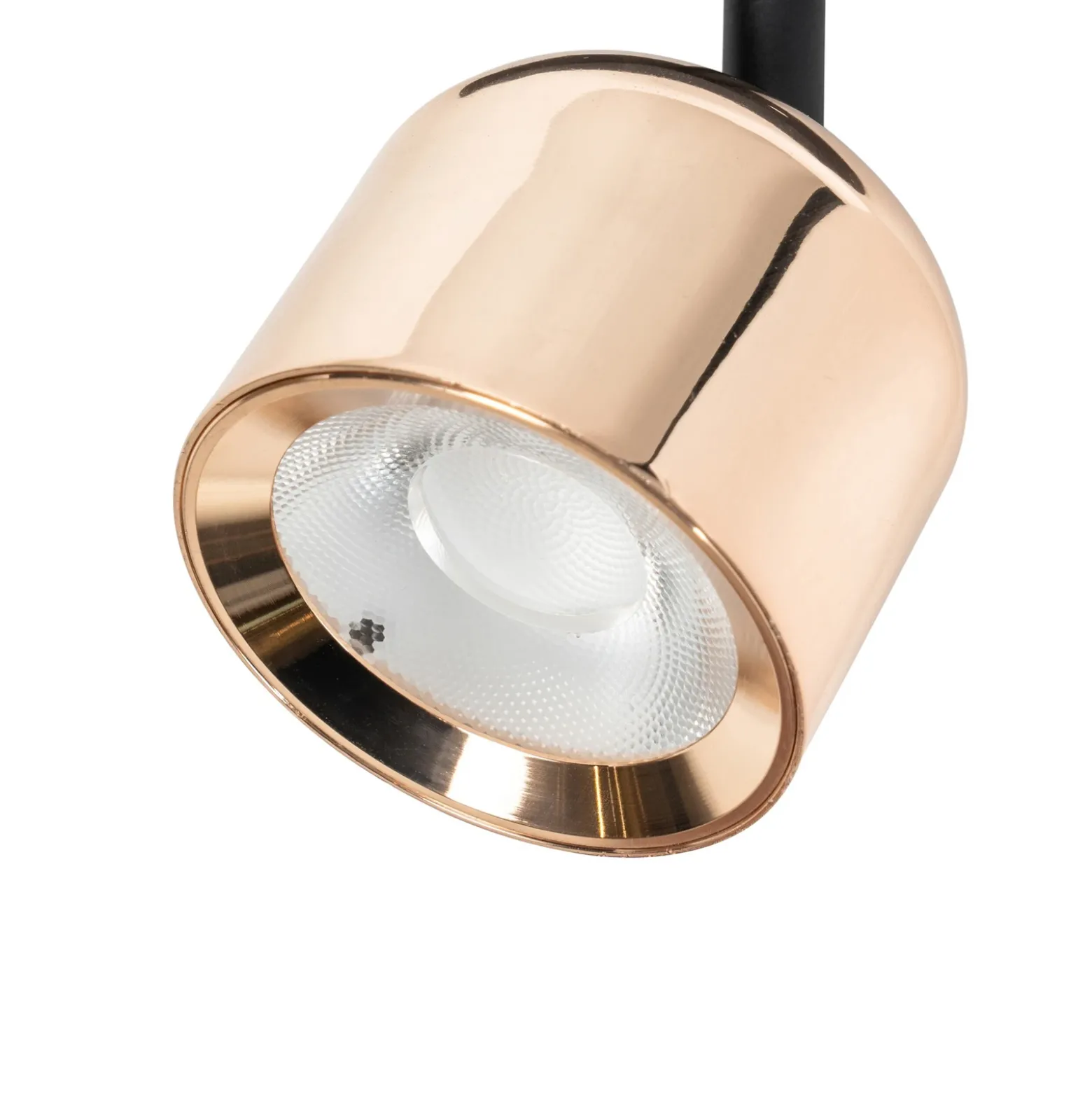 Lindby foco LED 48 V Lumaro, oro rosa, Ø 8,2 cm, aluminio, atenuable
