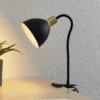 Lindby Genora lámpara de pinza en negro