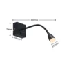 Lindby Jolka brazo de lectura LED, interruptor, negro mate