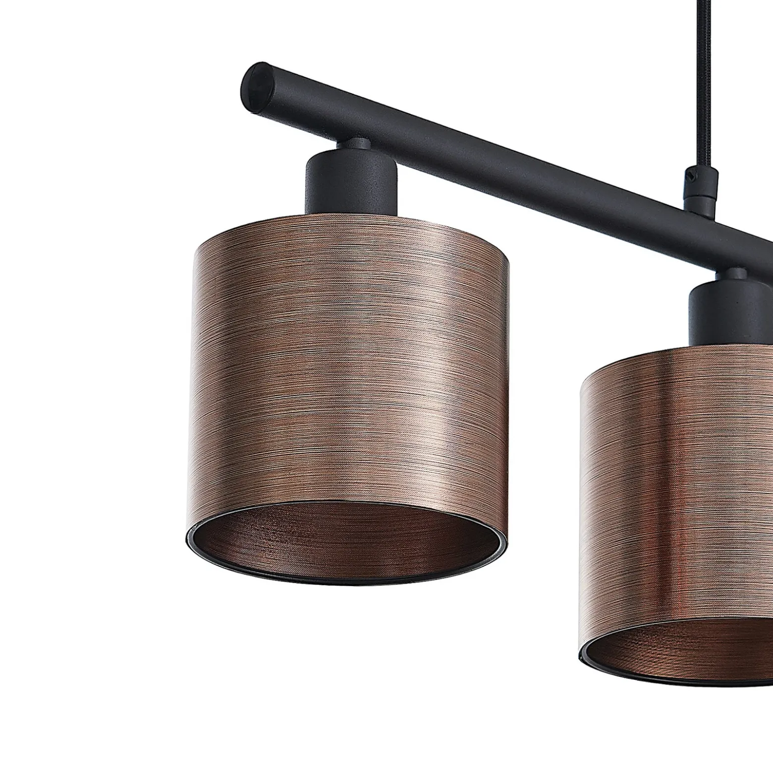 Lindby Joudy colgante, 4 luces, bronce oscuro