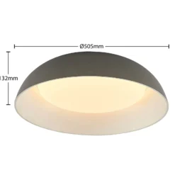 Lindby Juliven lámpara LED de techo, gris