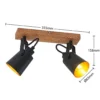 Lindby Kimban foco de techo, 2 luces