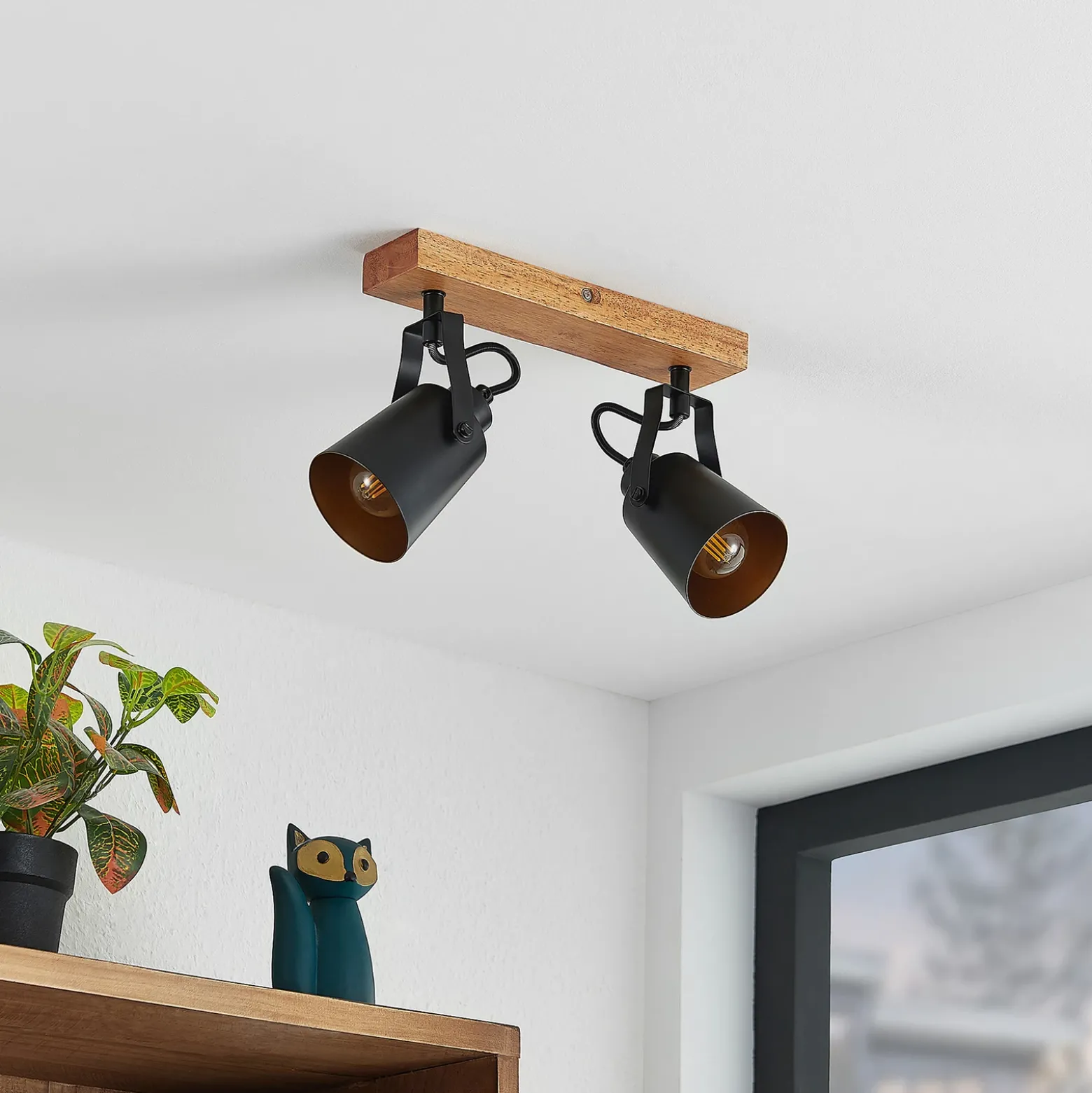 Lindby Kimban foco de techo, 2 luces