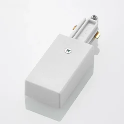 Lindby Linaro alimentación de red, blanco, sistema de riel monofásico