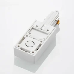 Lindby Linaro alimentación de red, blanco, sistema de riel monofásico