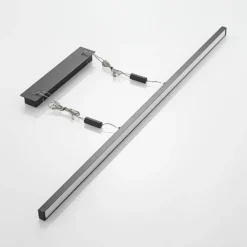 Lindby lámpara colgante LED Arneja, negra, CCT, regulable en altura