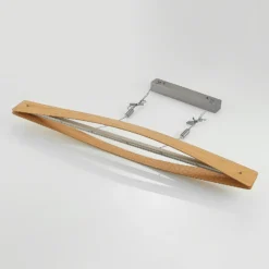 Lindby lámpara colgante LED Beazina, roble, metal, 118cm