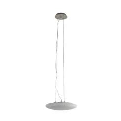 Lindby Lámpara colgante LED Gunda, blanco, cristal, Ø 47 cm, atenuable