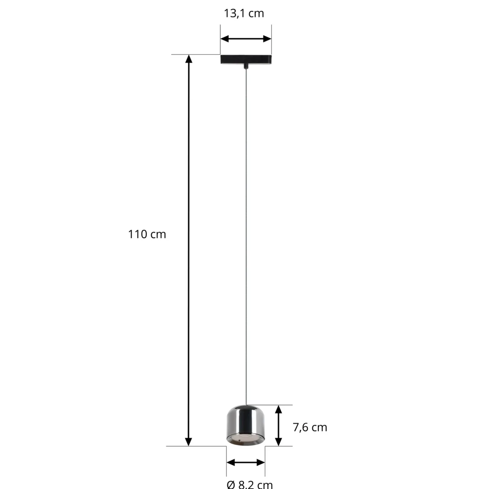 Lindby lámpara colgante LED Lumaro,negro,Ø8,2cm,aluminio,48V,atenuable