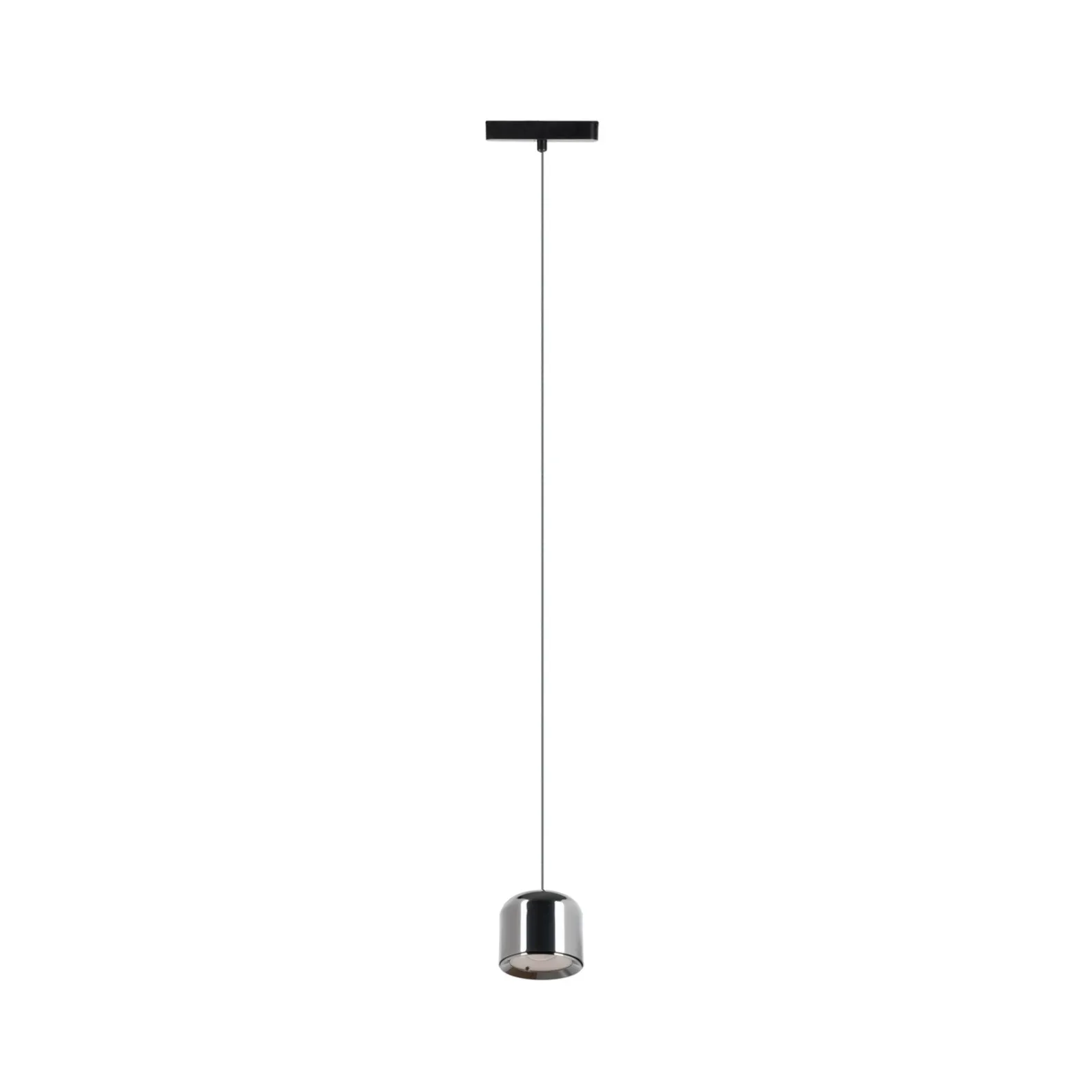 Lindby lámpara colgante LED Lumaro,negro,Ø8,2cm,aluminio,48V,atenuable