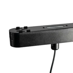 Lindby lámpara colgante LED Lumaro, negro, Ø3cm,aluminio,48V,atenuable