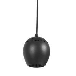 Lindby lámpara colgante LED Lumaro, negro,Ø6,2 cm,48V,atenuable