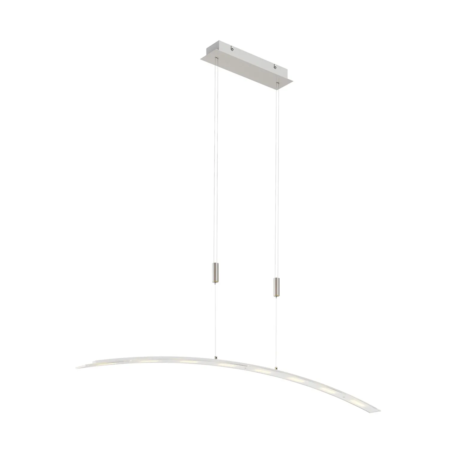 Lindby Lámpara colgante LED Manon, regulable en altura, gris, metal