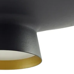 Lindby Lámpara colgante LED Norvind, 2 luces, negro, metal