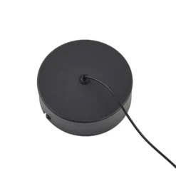 Lindby Lámpara colgante LED Norvind, 2 luces, negro, metal