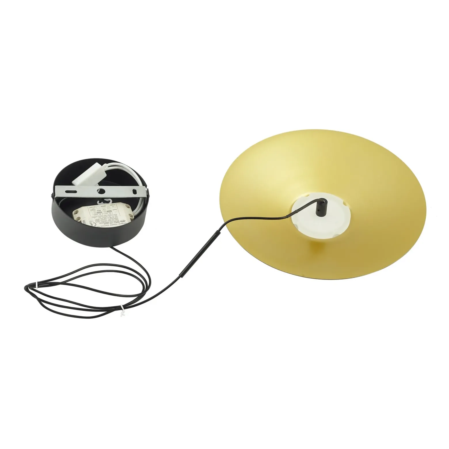 Lindby Lámpara colgante LED Norvind, 2 luces, negro, metal