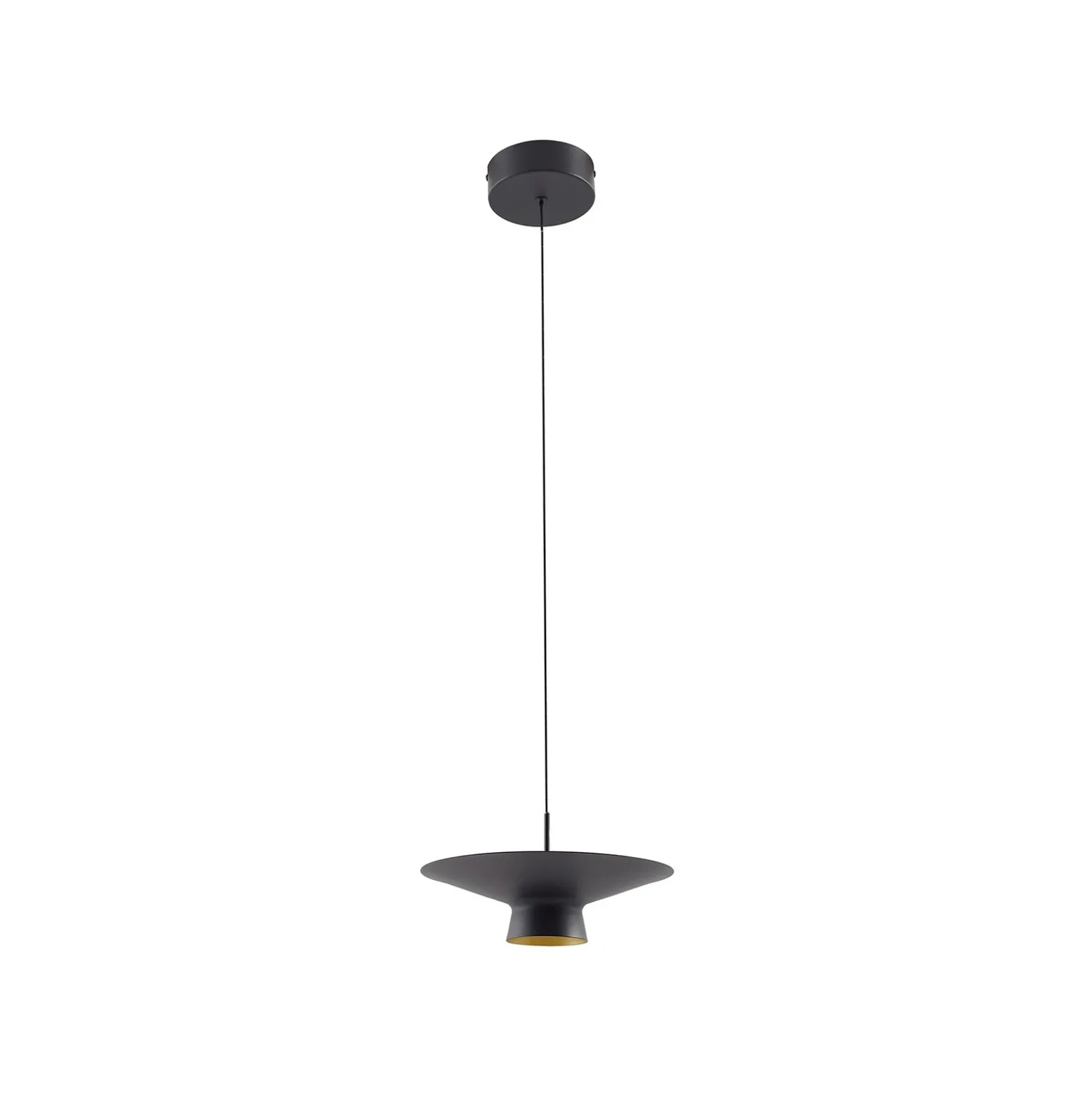 Lindby Lámpara colgante LED Norvind, 2 luces, negro, metal