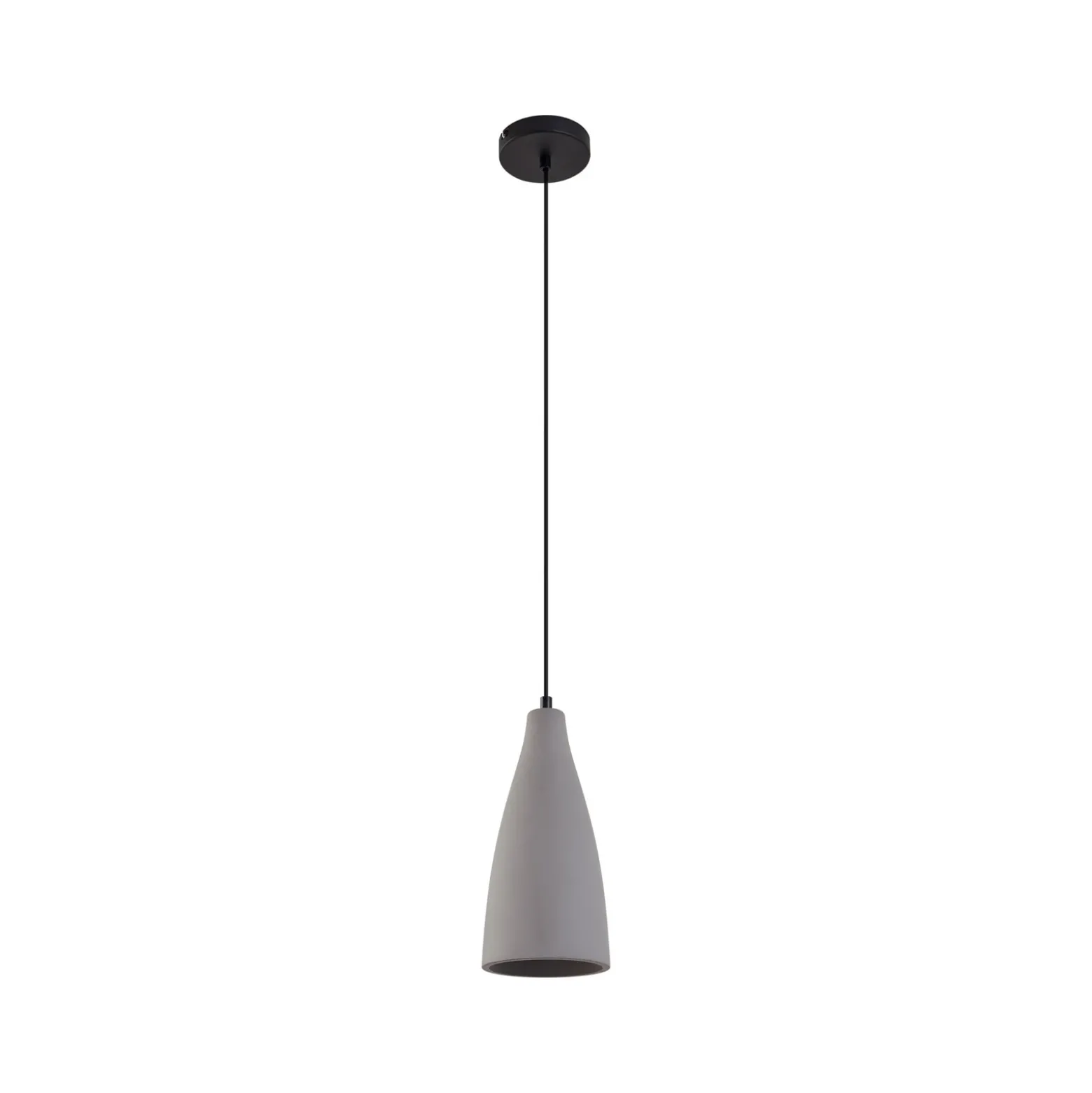 Lindby Lámpara colgante Sanne, gris, hormigón, Ø 15 cm, E27
