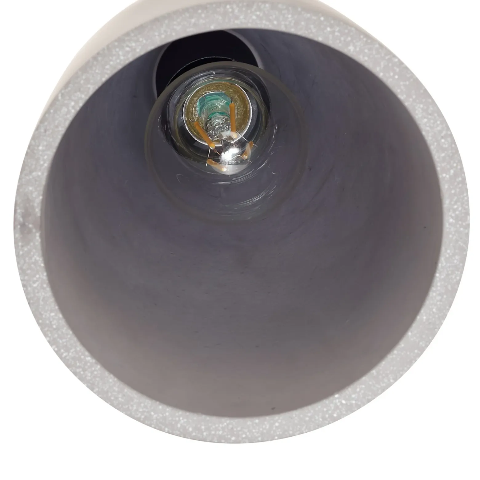 Lindby Lámpara colgante Sanne, gris, hormigón, Ø 15 cm, E27