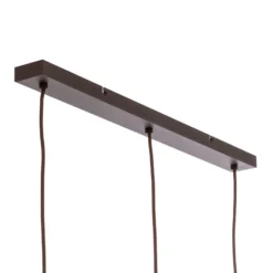 Lindby lámpara colgante Valentina, E14, 3 luces, gris ahumado, cristal