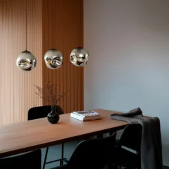 Lindby lámpara colgante Valentina, E14, 3 luces, gris ahumado, cristal