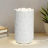 Lindby lámpara de mesa Aralena, blanca, metal, altura 26,5 cm