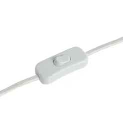 Lindby lámpara de mesa Aralena, blanca, metal, altura 26,5 cm
