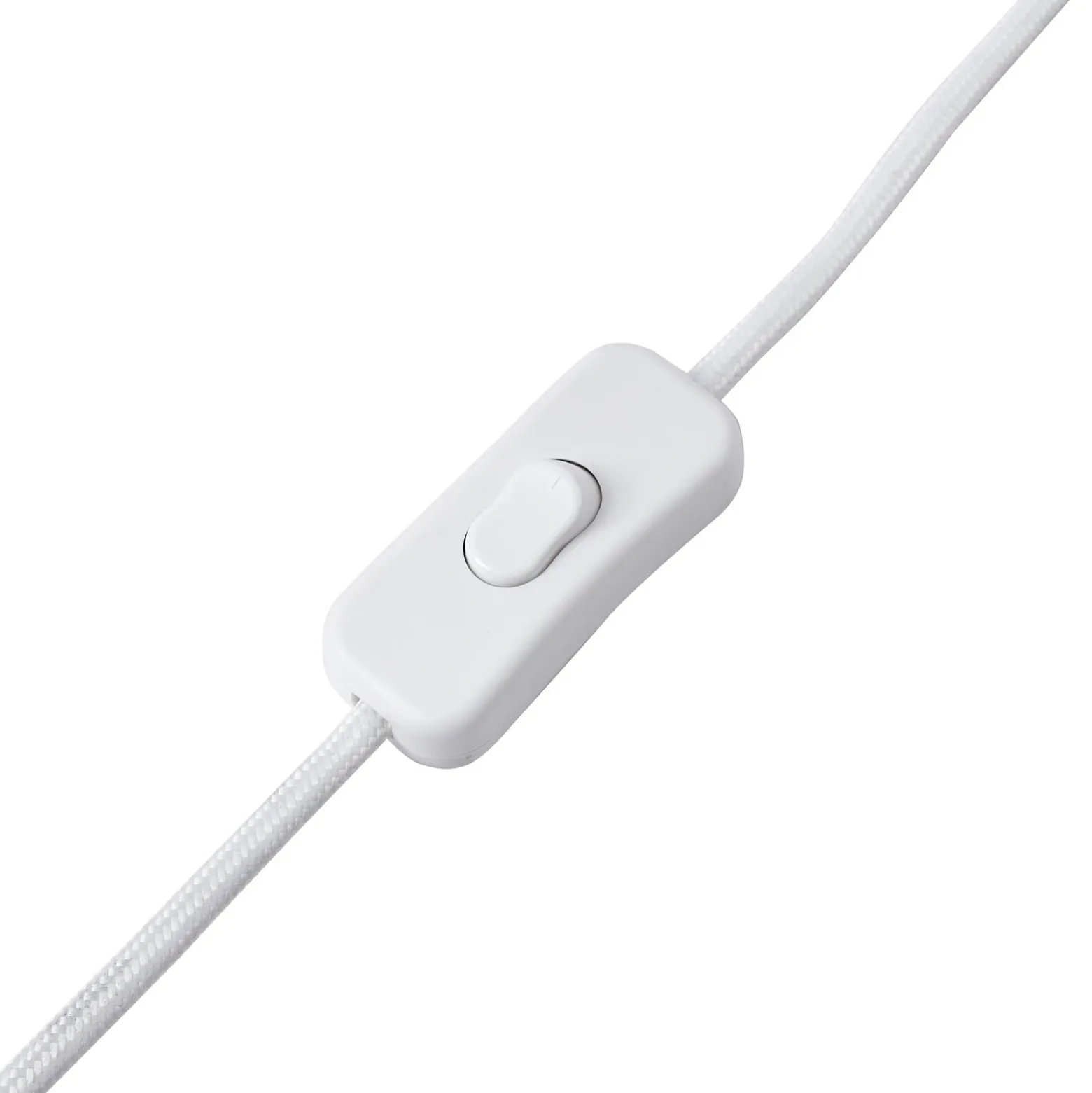 Lindby lámpara de mesa Arved, blanco, textil, cerámica, 46 cm
