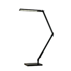 Lindby Lámpara de mesa LED Antisa, negra, CCT, atenuable