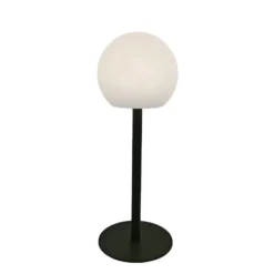 Lindby lámpara de mesa LED Eleia, verde, metal, batería recargable