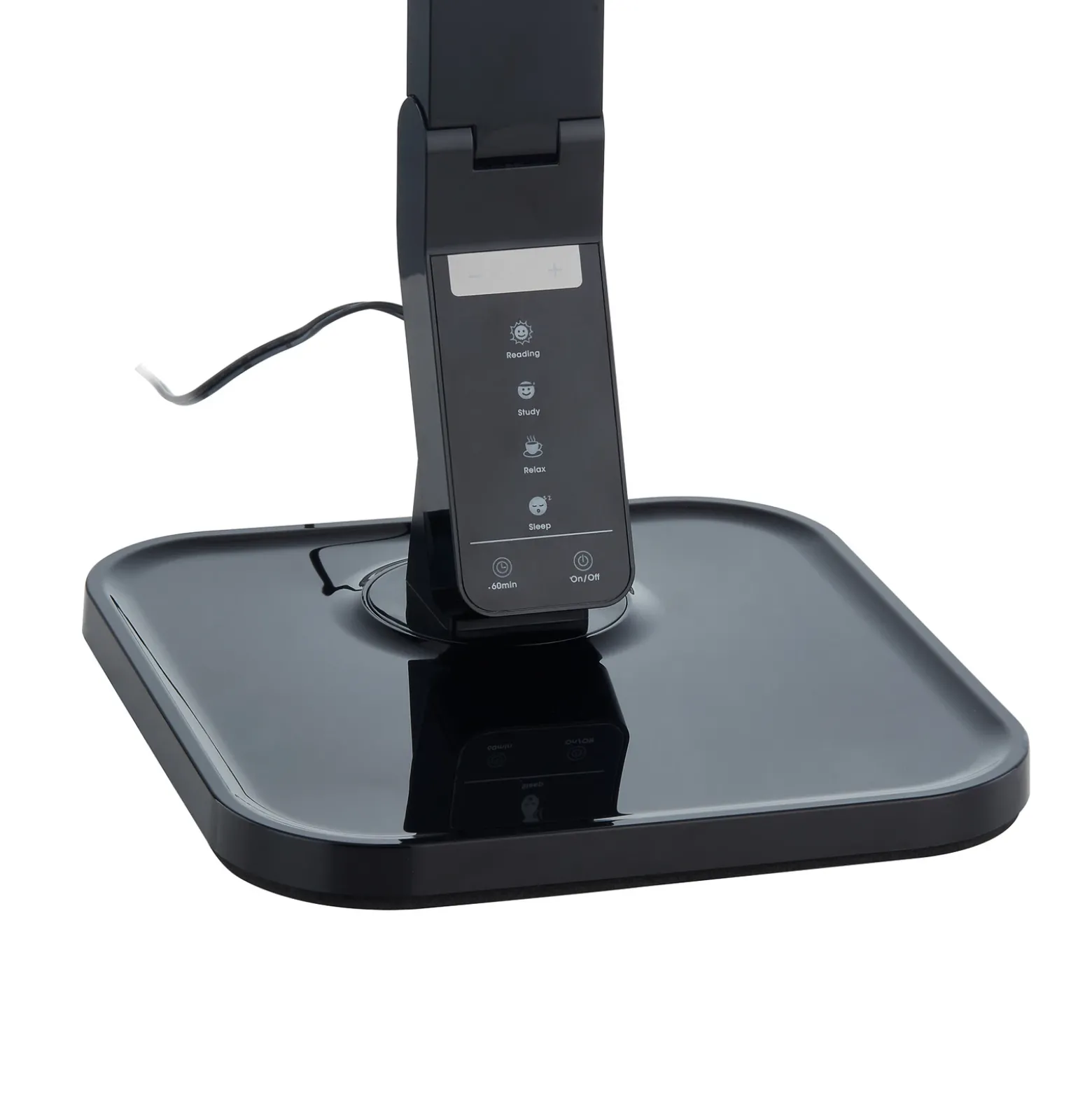 Lindby lámpara de mesa LED Eleni, negra, CCT, atenuable