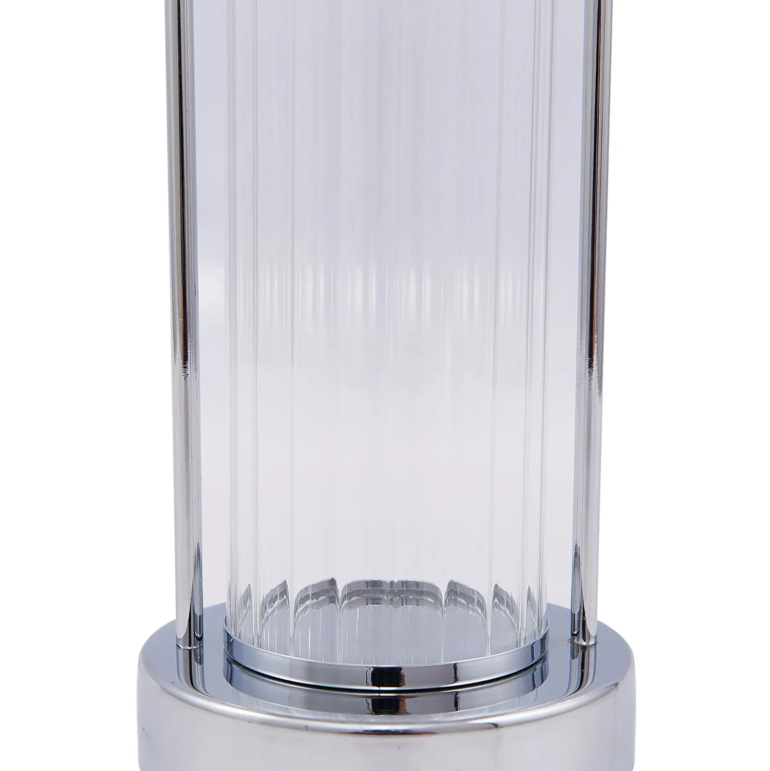 Lindby lámpara de mesa LED recargable Mareli, cromo, metal, Ø 18 cm
