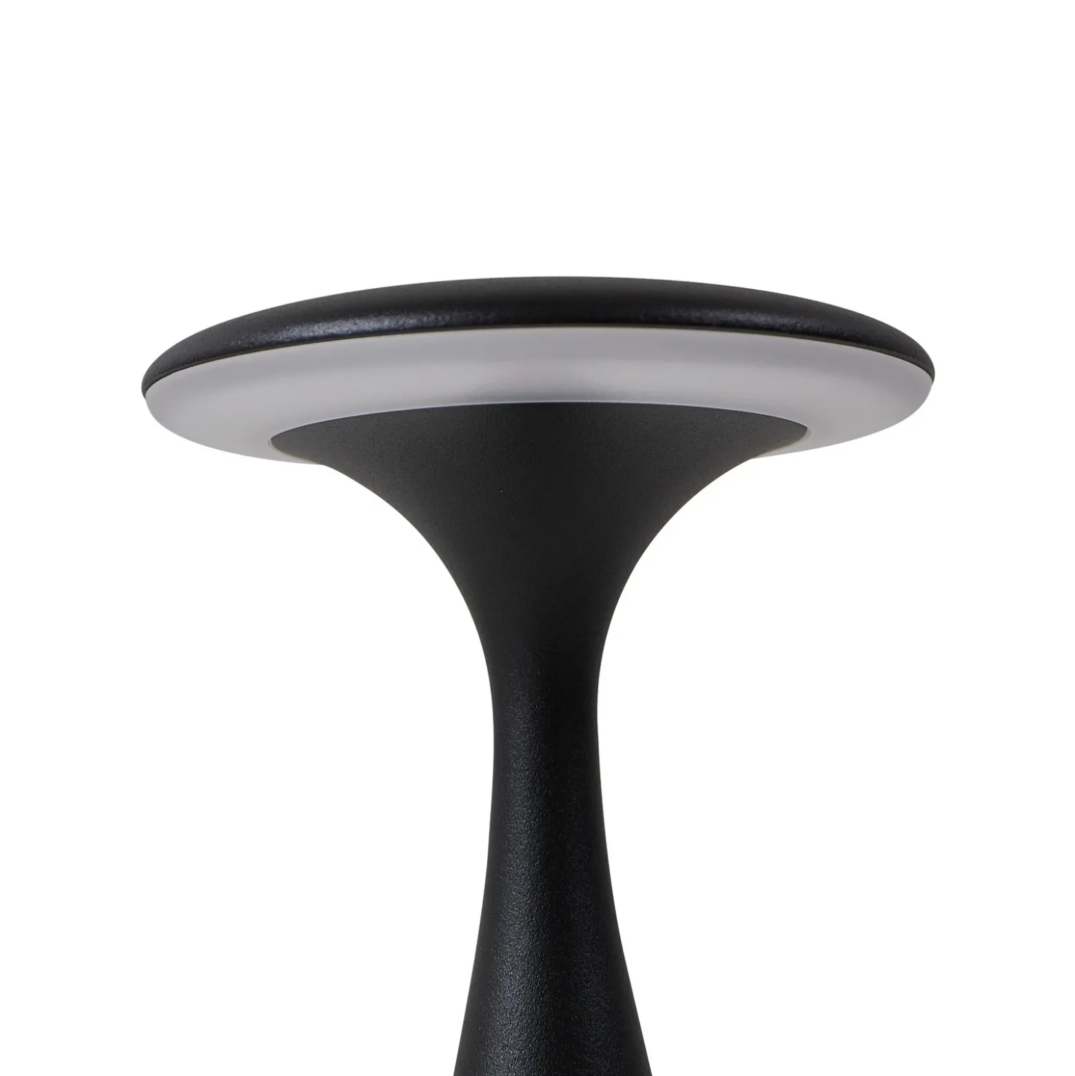 Lindby Lámpara de mesa LED recargable Evelen, negra, IP54, CCT