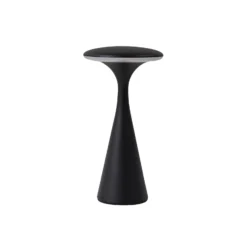 Lindby Lámpara de mesa LED recargable Evelen, negra, IP54, CCT