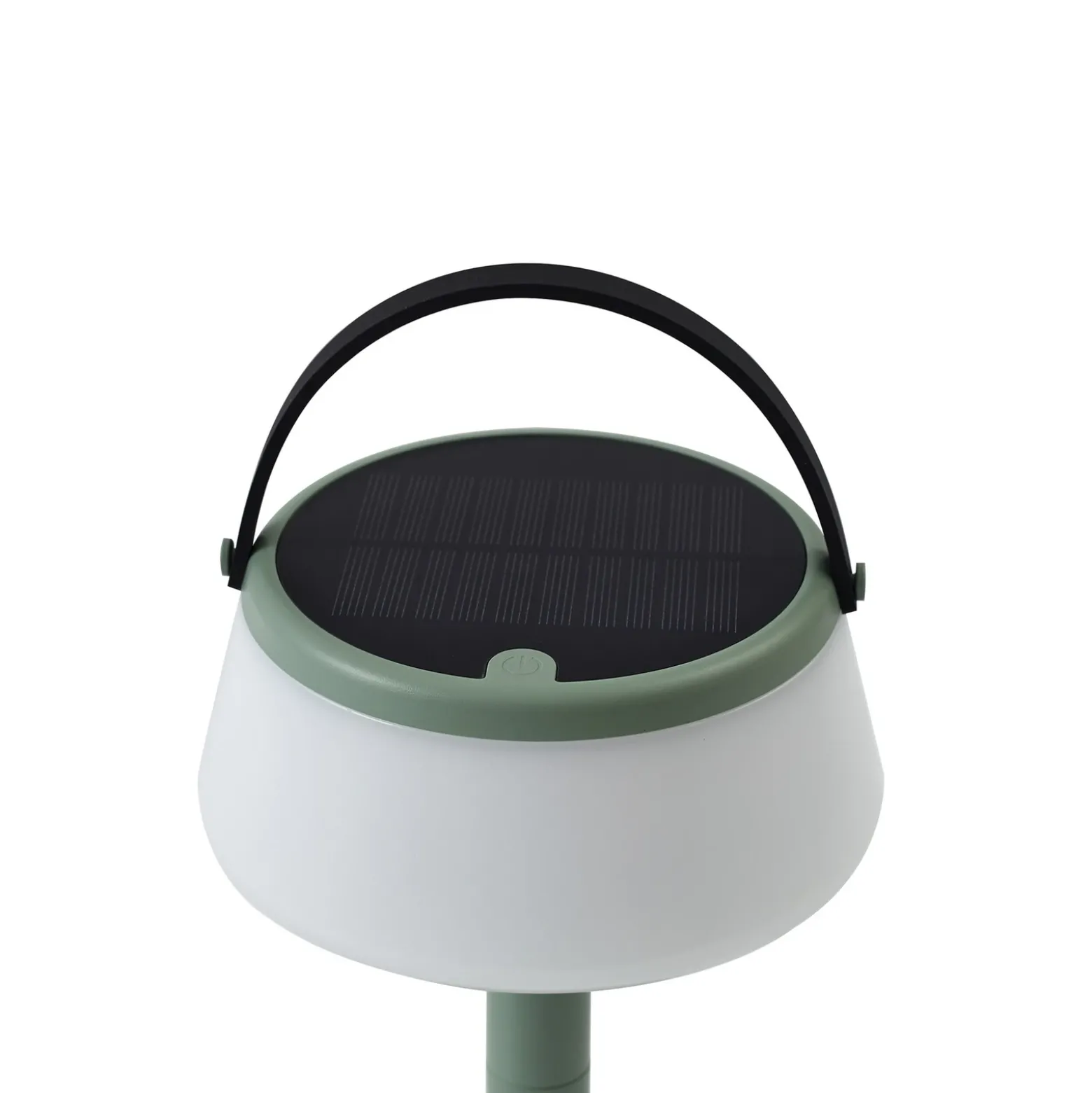 Lindby Lámpara de mesa LED solar Mikkel, verde, atenuable