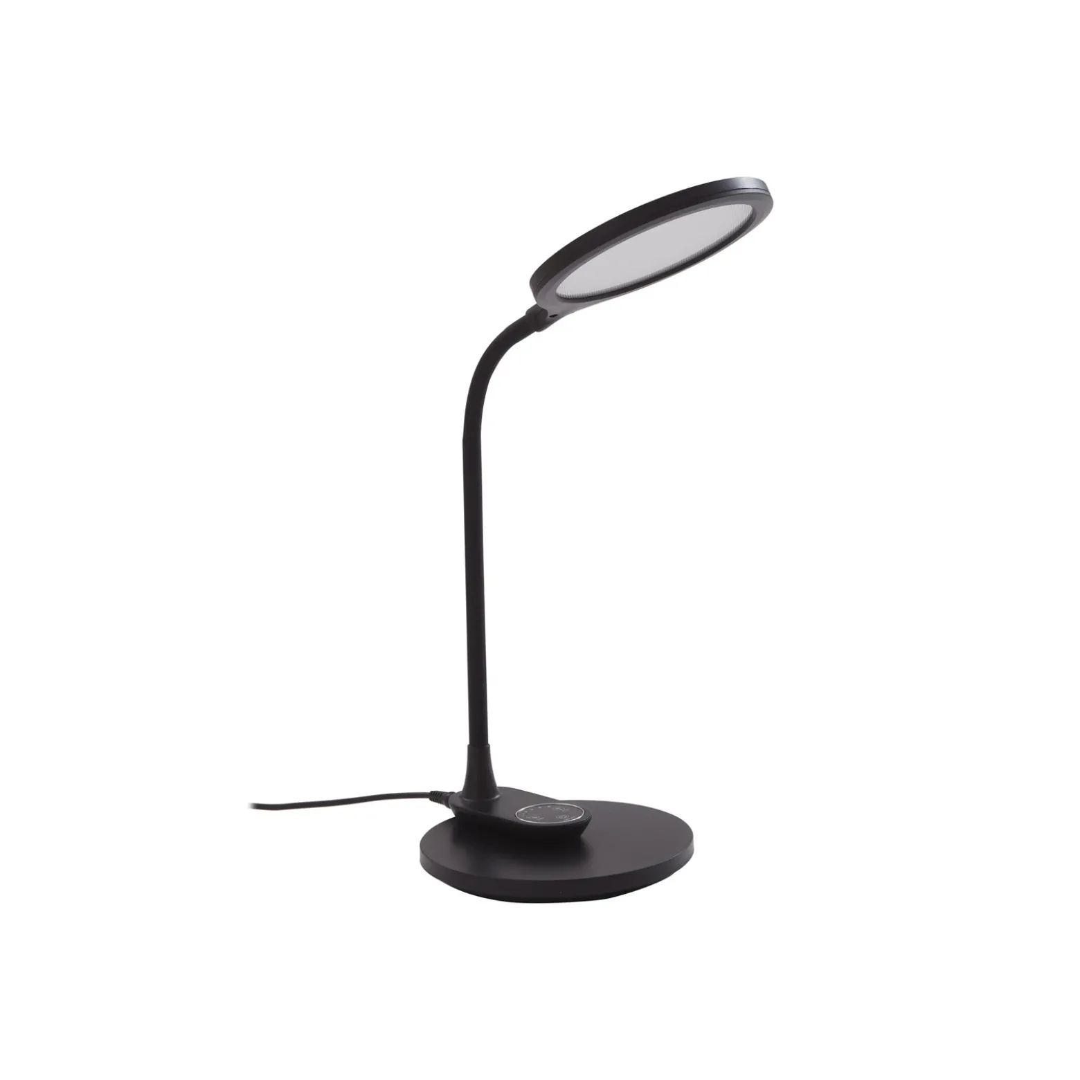 Lindby Lámpara de mesa LED Valtaria, negra, CCT, atenuable