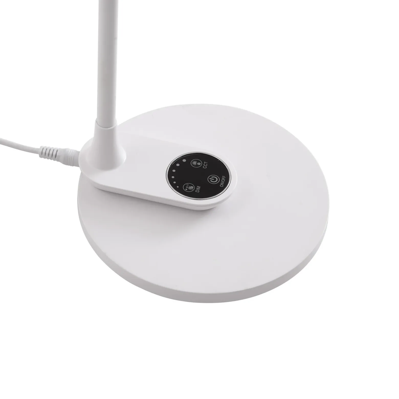 Lindby Lámpara de mesa LED Valtaria, blanca, CCT, atenuable