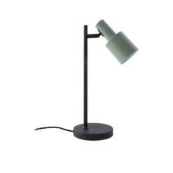 Lindby lámpara de mesa Ovelia, verde/negro, metal, E27