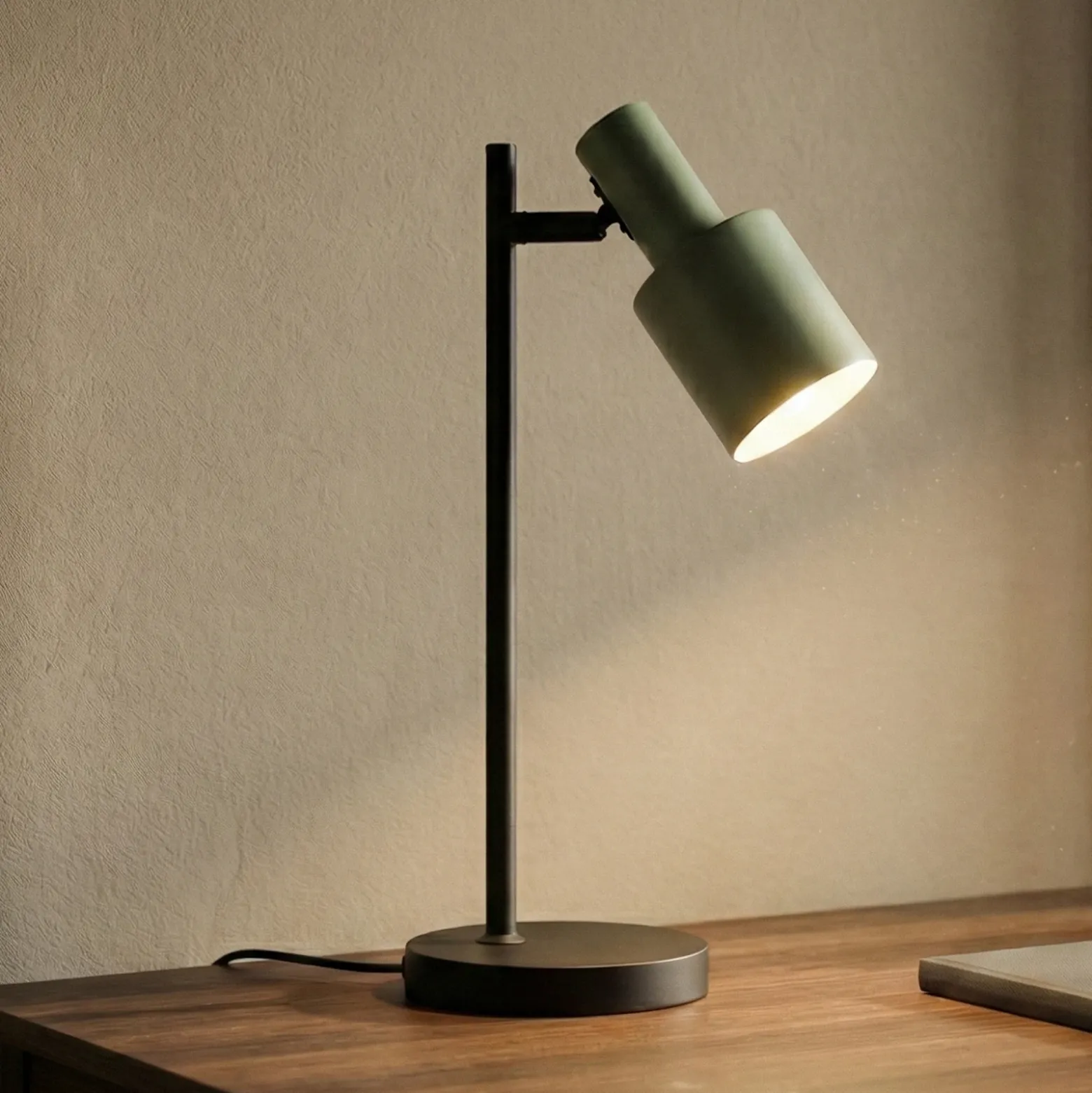 Lindby lámpara de mesa Ovelia, verde/negro, metal, E27