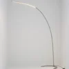 Lindby lámpara de pie LED Danua, plata, metal, altura 200cm