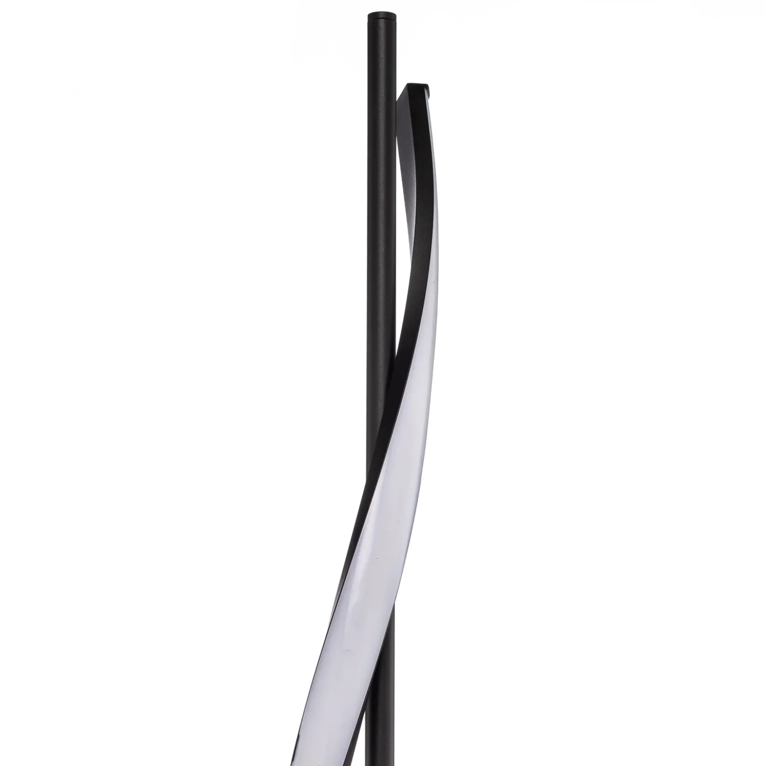 Lindby Lámpara de pie LED Munja, negra, de metal, atenuable