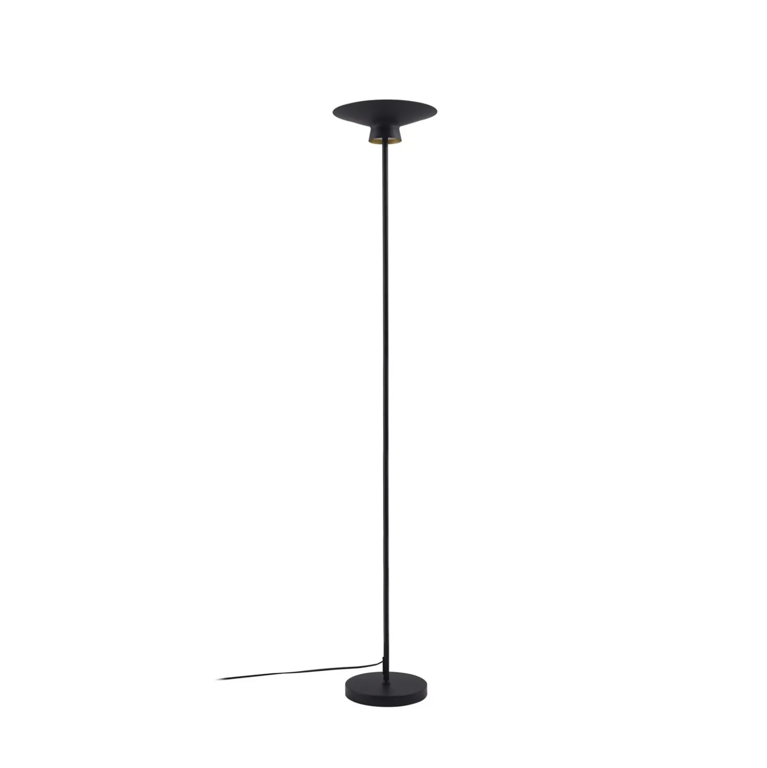 Lindby Lámpara de pie LED Norvind, negro, metal, 1 luz