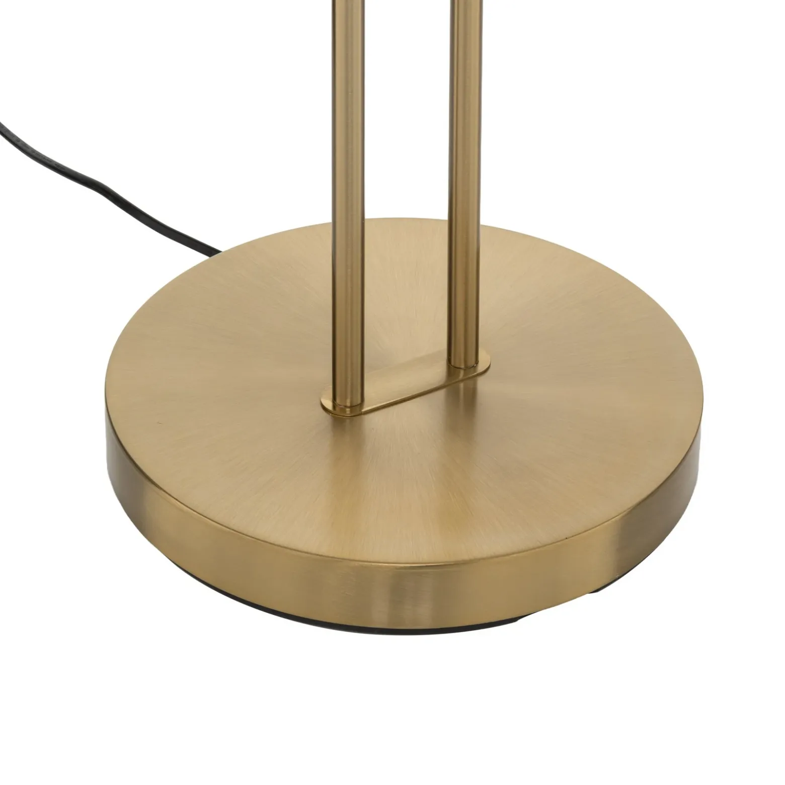 Lindby lámpara de pie LED Yveta, latón, metal, atenuable, 183cm