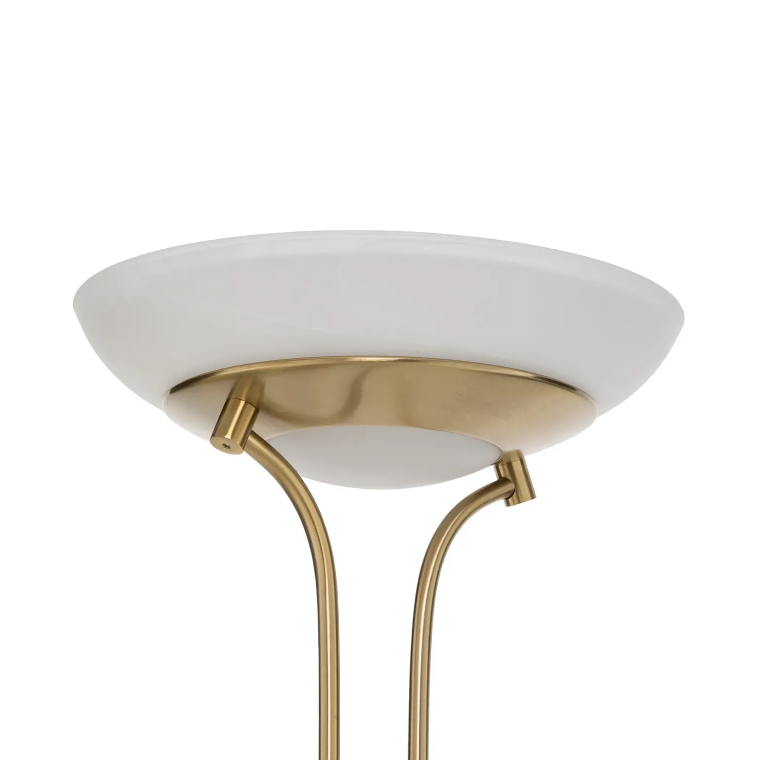 Lindby lámpara de pie LED Yveta, latón, metal, atenuable, 183cm