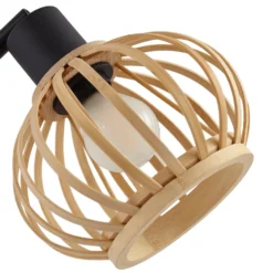 Lindby lámpara de pie Lielle, bambú natural, 5 luces, 190 cm
