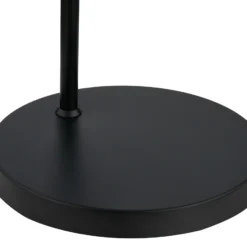 Lindby lámpara de pie Nimbora, 150 cm, negro, cristal, metal