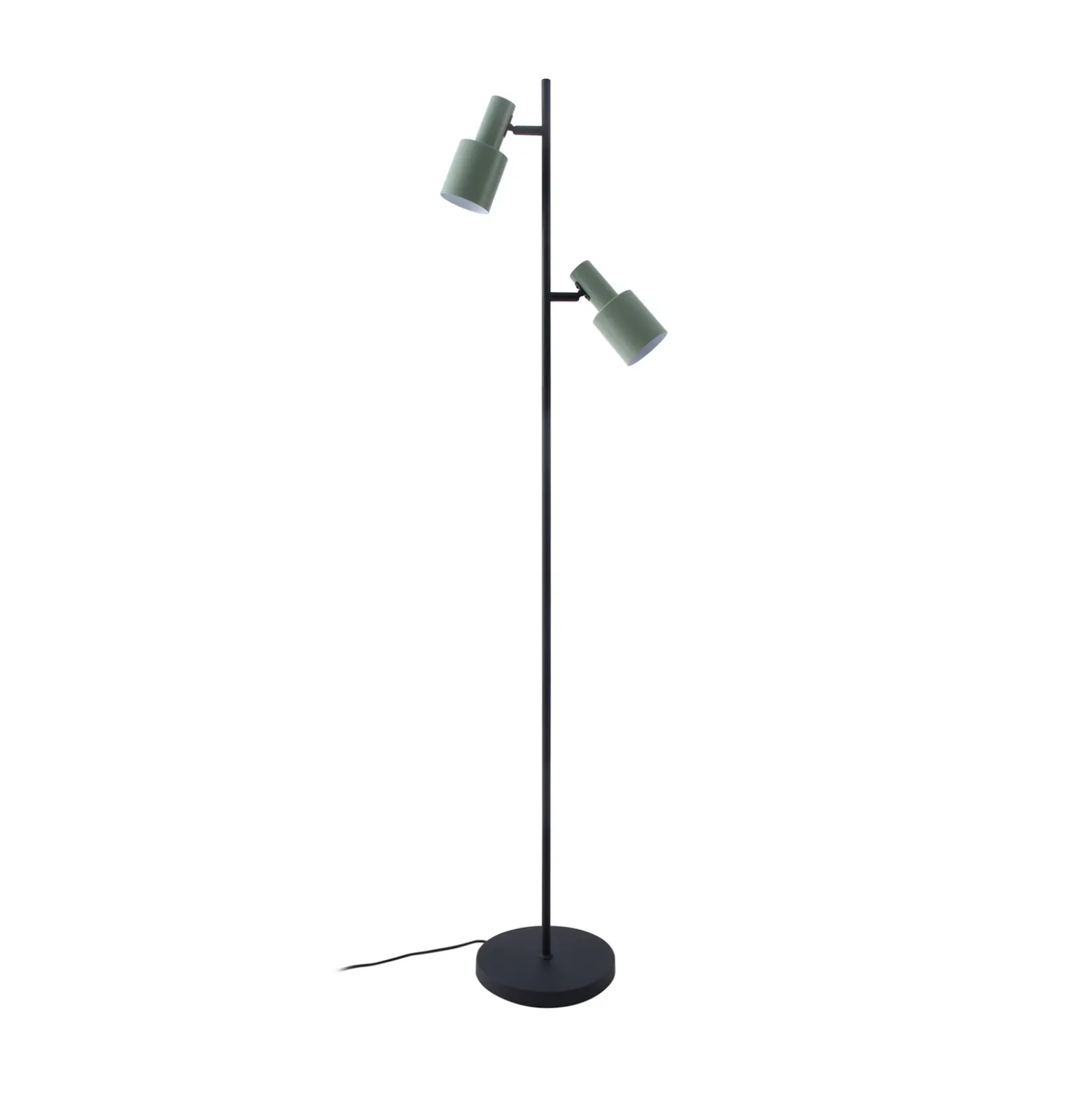Lindby lámpara de pie Ovelia, verde/negro, metal, E27
