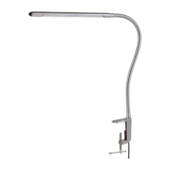 Lindby lámpara de pinza LED Lionard, 53 cm, níquel mate, metal