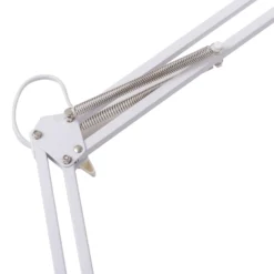 Lindby lámpara de pinza LED Undra, blanca, metal, regulable