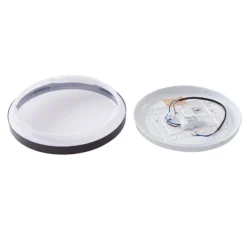 Lindby Lámpara de techo LED Medon Ø 29 cm plástico negro IP44
